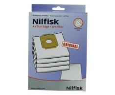 Nilfisk 128389187 Bolsas aspirador, Teflón, Blanco