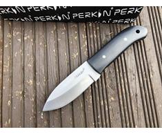 Perkin PN101 Cuchillo de Caza Artesanal con Funda de Cuero.