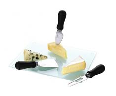 Boska Gouda, queso Café, 4 partes, accesorios, tabla para cortar vidrio, 306359