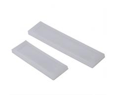 2 Unids/set Multi-funcional DIY Marcador Moldes De Silicona Para Hacer Las Artesanías Colgantes de Resina Epoxi, Color Blanco<br/><br/>
