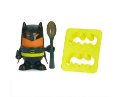 Paladone- Juego de Desayuno de Batman con Huevo, Topper, Cuchara, Cortador de Tostadas, Producto Oficial de DC Comics, Multicolor, 6 x 20 x 14 cm (PP4431DC)