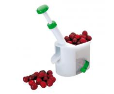 Ibili 774100 - Deshuesador de cerezas, Blanco/Verde, 16 cm