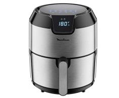 Moulinex EZ401D10 EasyFry Deluxe - Freidora sin aceite para preparaciones sanas, fríe con aire caliente, diseño compacto, ajuste de temperatura, temporizador, 8 menús, tecnología Air Pulse