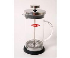 Oroley - Cafetera de Émbolo Spezia de Acero Inoxidable Borosilicato y Base de Silicona, 3 Tazas, 350 Ml