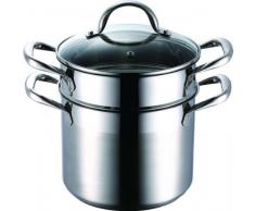 Bergner Q1513 24 cm Set 3P Olla, Acero Inoxidable 18/10, 304 S/S, 16 cm - 5 L