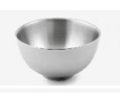 Weis Cuenco doble pared cocina 16 cm, acero inoxidable, Plata, 16 x 16 x 10 cm