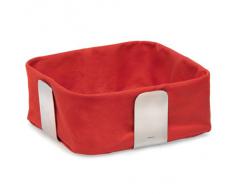 Blomus 63471 Desa - Panera de tela, color rojo