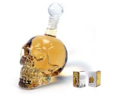1000ml Decantador De Skull Head De Cristal Vítreo Para Vodka Whisky