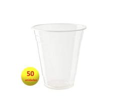 Bionatic Spain Vaso de plastico organico PLA para Cerveza y refrescos,desechable, compostable y sostenible. Ideal para Fiestas, Catering, Eventos, cumpleaños, Camping, Barbacoa. 50 unidades (400 ml)