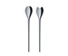 Alessi bmgs02 – Cubiertos para Servir Ensalada, Acero Inoxidable, Plata, 2 Unidades