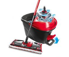 Vileda Ultramat Turbo Komplett Box Mopa para Suelo, Rojo, Set, 2 Unidades
