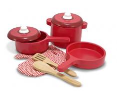 Melissa & Doug - Juego de accesorios de madera para la cocina (12610)