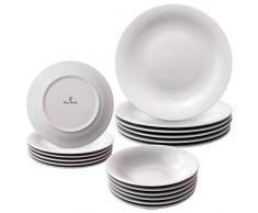 Bergner Pierre Cardin - Vajilla de porcelana de 18 piezas