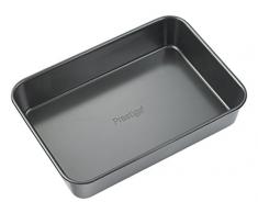 Prestige - Fuente para horno (acero inoxidable, tamaño grande), color negro