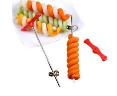 Amoyer Accesorios de Cocina Gadget Inoxidable Creativo Desplazamiento Vegetal Fruta del Cortador de Verduras Espiral Cuchillo de Cocina Gadgets