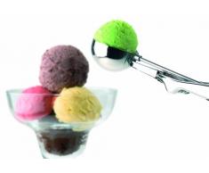 Gilberts 59 mm Fiambrera con Forma de Botella de No. 20 Cuchara para Helado FPICE20, Plateado