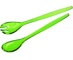 Guzzini Happy Hour - Cubiertos para servir ensalada, color verde