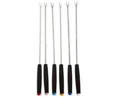 Fackelmann 48491- Tenedores para fondue, acero inoxidable, 27 cm, 6 unidades