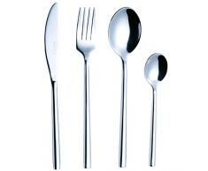Exzact Premium - 24 pcs cubertería - Acero Inoxidable - 6 x Cena tenedors, 6 x Cuchillos, 6 x cucharas Cena, 6 x cucharaditas (EX963 x 24)