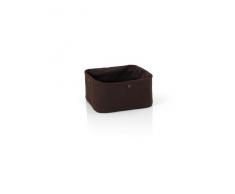 Blomus 63466 Desa - Panera de tela (tamaño pequeño), color marrón oscuro