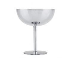 FTVOGUE Copas de Helado Plato de Postre Tazones de Helado de Acero Inoxidable para Ensalada Pudín de Frutas(01)