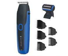 Remington Wet-Tech BHT6255 – Afeitadora Corporal, Cuchillas de Acero, Inalámbrica, Uso Seco y Mojado, Negro y Azul