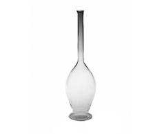 Jarra, decantador de vidrio cristal transparente, garaffa, botella de vidrio soplado a boca, con un zodiac, horoscopo aquario de vetro claro dentro, para rellenar capacidad 0,5 Liter altura circa 30 cm, disenado y fabricado por la Oberstdorfer Glashütte