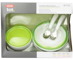 OXO Tot - Vajilla infantil de 4 piezas, color verde