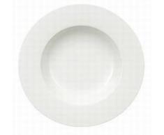 Villeroy & Boch Royal Plato Hondo, Porcelana Premium Bone, Blanco