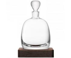Internacional LSA Whisky Islay decantador con Base de Madera de Nogal, Cristal, Transparente, 1Â L