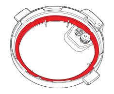 Anjing - Anillas de Sellado de Silicona para ollas a presión eléctricas de 8 l