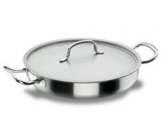 Lacor - 50650 - Paellera con Tapa Chef-Classic Inox. 50cm