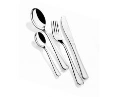 Monix Venecia - Set de cubiertos 24 piezas, cubiertos de acero inox 18/10 con estuche estilo Nogal