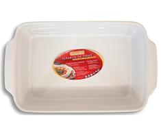 Guardini C0TC7C, LÃ­nea, Fuente para Horno Rectangular Chica de 22x14cm, Material: cerÃ¡mica. Color Blanco, White