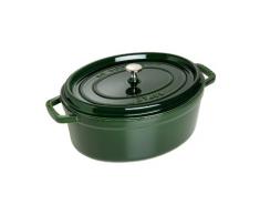 STAUB Cocotte Ovalada, Hierro Fundido, Albahaca, 31 cm