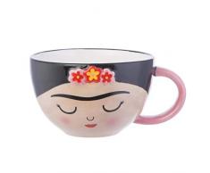 Sass & Belle XDC315 Taza con Plato Frida, Cerámica