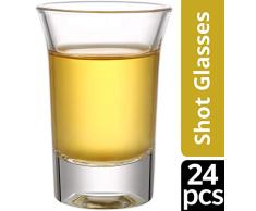 Juego de 24 vasos de chupito de 4 cl, aptas para lavavajillas y lavavajillas