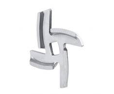 Garosa Chef Carne Picadora Cuchilla de Repuesto Acero Inoxidable Cocina Comida Carne Picadora Trituradora Picadora Picadora Cuchilla de Repuesto para Eléctrica o Manual (Paquete de 2)(46mm)