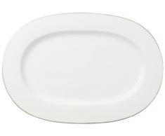 Villeroy & Boch 10-4636-2940 Fuente Ovalada de 41 cm de Diámetro, Porcelana, Blanco