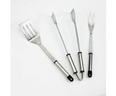 Landmann Profi - Cubiertos de acero inoxidable para barbacoa (3 piezas)