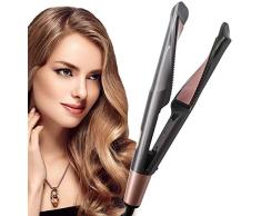 Yukefeng Planchas del Pelo,Alisador y Rizador 2 en 1, Cerámica, Digital,Plancha Pelo con Antiquemaduras Planchas del Pelo Viajes