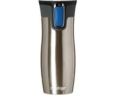 Contigo 1000-0007 - West Loop Vaso Térmico, color plata (acero inoxidable), 470 ml