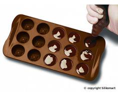 SCG11 Molde de Silicona para chocolatines con Forma de tablitas, Color marrÃ³n