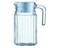 Arcoroc Quadro Nevera jarra con tapa de plástico blanco 500ml, sin la marca de llenado, 1 Jarra