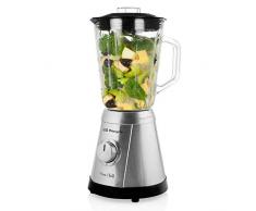 BATIDORA DE VASO ORBEGOZO BV 6525 - 1000W - JARRA CRISTAL 1.5L - 5 VELOCIDADES+PULSE - FUNCIÓN PICAHIELO - CUCHILLA DESMONTABLE