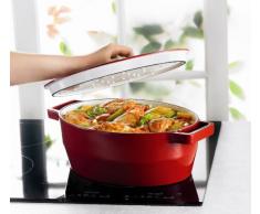 Pyrex Slow Cook - Cacerola De Hierro Fundido Oval, 29 Cm, 3,8 L, Todos Los Fuegos
