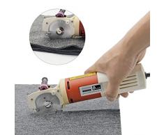 CGOLDENWALL YJ-65 Cortador de Tela Industrial Eléctrico丨Tamaño de Cuchilla: 65mm丨Grosor Máximo de Corte: 22mm丨Ideal para Textil Cuero Papel Y Más con Cuchilla Repuesto