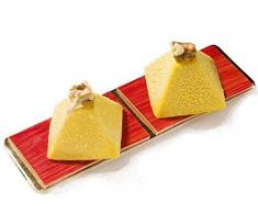 SF008 Molde de Silicona Forma pirÃ¡mide 15 cavidades en Color Terracota