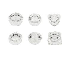 Hongch Vidrio Dappen Copa Tazón Plato transparente para Daily Cristal Vaso transparente Nail Art Acrílico Líquidos Herramientas Polvo