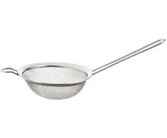 Fackelmann Colador Malla Fina Borde Plano Acero Inox. Color inox. Ã10x24,5cm. 1 ud.